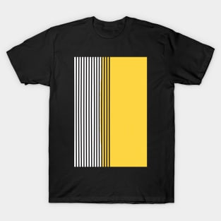 Mustard yellow mid century modern minimalistic art T-Shirt